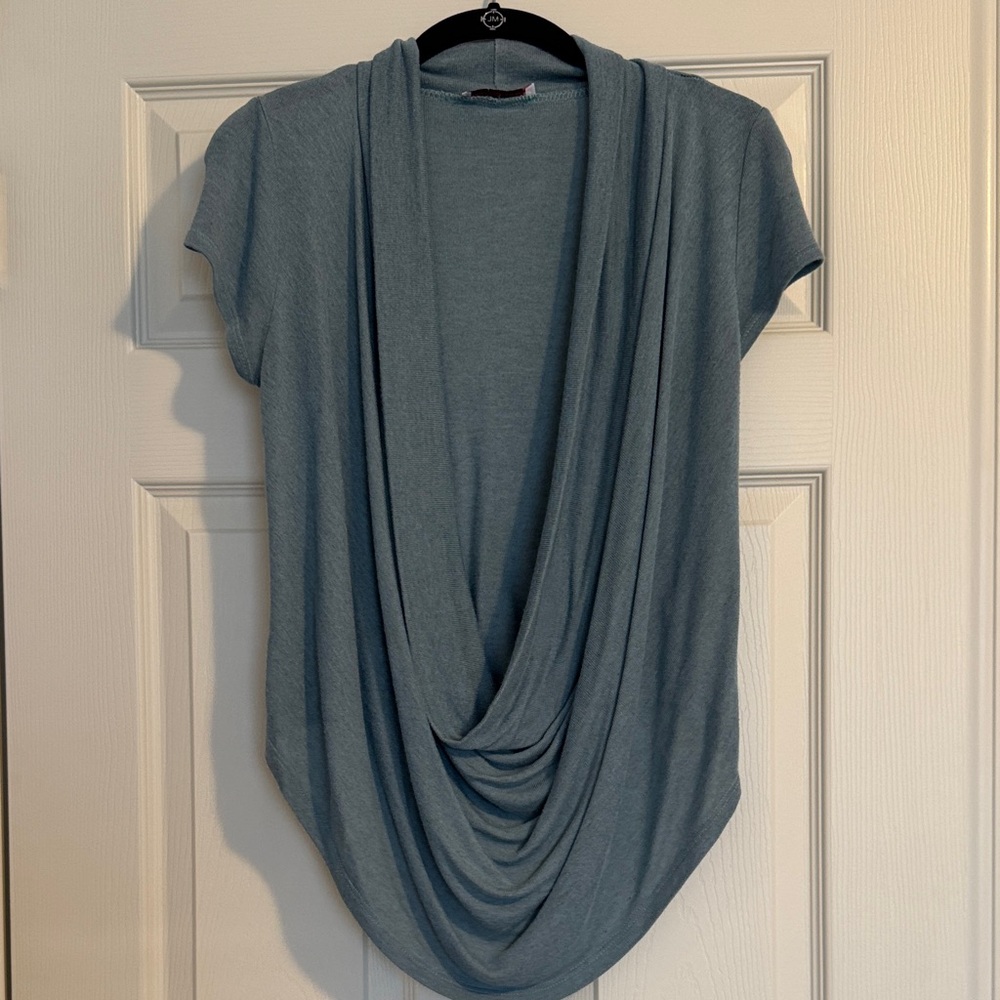 Body Central Light Blue Knit Top